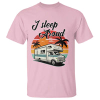 Funny Sarcastic Camping T Shirt I Sleep Around Camper Van - Wonder Print Shop