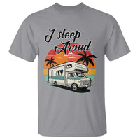 Funny Sarcastic Camping T Shirt I Sleep Around Camper Van - Wonder Print Shop
