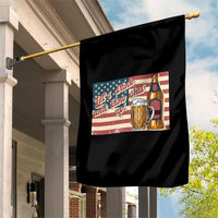 Funny 4th Of July Drinking Garden Flag Let's Drink And Blow Shit Up Independence Day