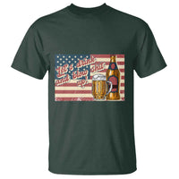 Funny 4th Of July Drinking T Shirt Let's Drink And Blow Shit Up Independence Day - Wonder Print Shop