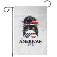 Fourth Of July Garden Flag All American Girl USA Flag Independence Day