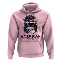 Fourth Of July Hoodie All American Girl USA Flag Independence Day - Wonder Print Shop
