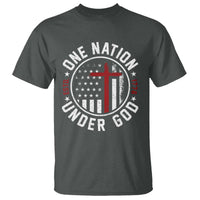 Funny One Nation Under God ESTD 1776 T Shirt 4th Of July Patriotic Christian - Wonder Print Shop