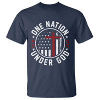 Funny One Nation Under God ESTD 1776 T Shirt 4th Of July Patriotic Christian - Wonder Print Shop