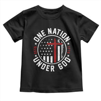 Funny One Nation Under God ESTD 1776 Toddler T Shirt 4th Of July Patriotic Christian - Wonder Print Shop