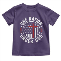 Funny One Nation Under God ESTD 1776 Toddler T Shirt 4th Of July Patriotic Christian - Wonder Print Shop