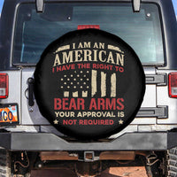 Funny I Am An American I Have The Right To Bear Arms Your Approval Is Not Required Spare Tire Cover Pro 2nd Amendment - Wonder Print Shop