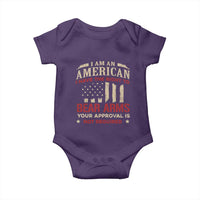 Funny I Am An American I Have The Right To Bear Arms Your Approval Is Not Required Baby Onesie Pro 2nd Amendment - Wonder Print Shop