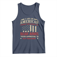 Funny I Am An American I Have The Right To Bear Arms Your Approval Is Not Required Tank Top Pro 2nd Amendment - Wonder Print Shop