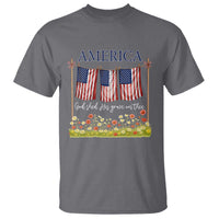 Funny America God Shed His Grace On Thee T Shirt 4th Of July Christian American Flag - Wonder Print Shop