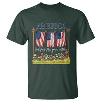 Funny America God Shed His Grace On Thee T Shirt 4th Of July Christian American Flag - Wonder Print Shop