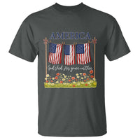 Funny America God Shed His Grace On Thee T Shirt 4th Of July Christian American Flag - Wonder Print Shop