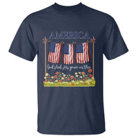 Funny America God Shed His Grace On Thee T Shirt 4th Of July Christian American Flag - Wonder Print Shop
