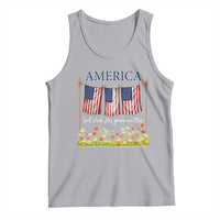 Funny America God Shed His Grace On Thee Tank Top 4th Of July Christian American Flag - Wonder Print Shop
