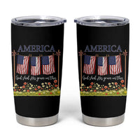 Funny America God Shed His Grace On Thee Tumbler Cup 4th Of July Christian American Flag - Wonder Print Shop