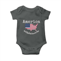 Funny America God Shed His Grace On Thee 4th of July Baby Onesie - Wonder Print Shop