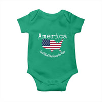 Funny America God Shed His Grace On Thee 4th of July Baby Onesie - Wonder Print Shop