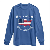 Funny America God Shed His Grace On Thee 4th of July Long Sleeve Shirt - Wonder Print Shop