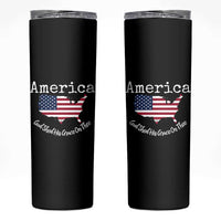 Funny America God Shed His Grace On Thee 4th of July Skinny Tumbler - Wonder Print Shop