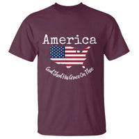 Funny America God Shed His Grace On Thee 4th of July T Shirt - Wonder Print Shop