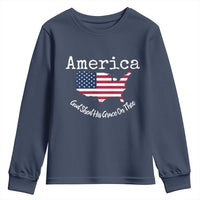 Funny America God Shed His Grace On Thee 4th of July Youth Sweatshirt - Wonder Print Shop