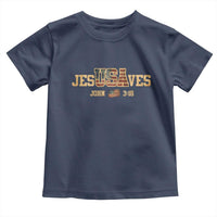 Funny Jesus Saves USA John 3 16 Toddler T Shirt Christian 4th Of July Bible Verse - Wonder Print Shop