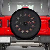 13 Star Flag Betsy Ross Distressed American Flag 1776 USA Spare Tire Cover 4th Of July - Wonder Print Shop