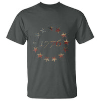 13 Star Flag Betsy Ross Distressed American Flag 1776 USA T Shirt 4th Of July - Wonder Print Shop