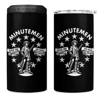 Minutemen Give Me Liberty Or Give Me Death 4 in 1 Can Cooler Tumbler US History - Wonder Print Shop