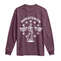 Minutemen Give Me Liberty Or Give Me Death Long Sleeve Shirt US History - Wonder Print Shop