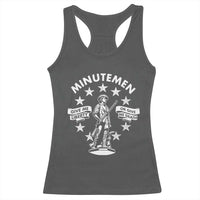 Minutemen Give Me Liberty Or Give Me Death Racerback Tank Top US History - Wonder Print Shop