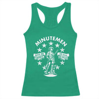 Minutemen Give Me Liberty Or Give Me Death Racerback Tank Top US History - Wonder Print Shop