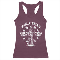 Minutemen Give Me Liberty Or Give Me Death Racerback Tank Top US History - Wonder Print Shop