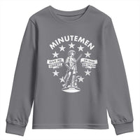 Minutemen Give Me Liberty Or Give Me Death Youth Sweatshirt US History - Wonder Print Shop