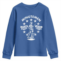 Minutemen Give Me Liberty Or Give Me Death Youth Sweatshirt US History - Wonder Print Shop