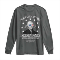 Funny I Gave Them Bitches 1776 Independence Bitches Love Independence Long Sleeve Shirt Thomas Jefferson - Wonder Print Shop