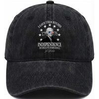 Funny I Gave Them Bitches 1776 Independence Bitches Love Independence Washed Cotton Baseball Cap Thomas Jefferson