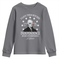 Funny I Gave Them Bitches 1776 Independence Bitches Love Independence Youth Sweatshirt Thomas Jefferson - Wonder Print Shop