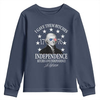 Funny I Gave Them Bitches 1776 Independence Bitches Love Independence Youth Sweatshirt Thomas Jefferson - Wonder Print Shop
