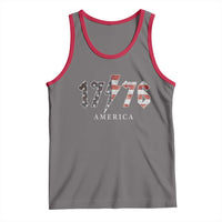 Patriotic 4th Of July 1776 America Classic Rock Tank Top Vintage American Flag