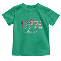 Patriotic 4th Of July 1776 America Classic Rock Toddler T Shirt Vintage American Flag
