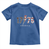 Patriotic 4th Of July 1776 America Classic Rock Toddler T Shirt Vintage American Flag