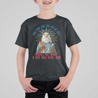 Funny You Look Like The 4th Of July Makes Me Want A Hot Dog Real Bad T Shirt For Kid Eagle Statue Of Liberty - Wonder Print Shop