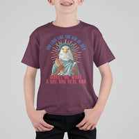 Funny You Look Like The 4th Of July Makes Me Want A Hot Dog Real Bad T Shirt For Kid Eagle Statue Of Liberty - Wonder Print Shop