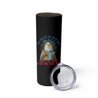 Funny You Look Like The 4th Of July Makes Me Want A Hot Dog Real Bad Skinny Tumbler Eagle Statue Of Liberty - Wonder Print Shop