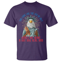 Funny You Look Like The 4th Of July Makes Me Want A Hot Dog Real Bad T Shirt Eagle Statue Of Liberty - Wonder Print Shop