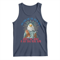 Funny You Look Like The 4th Of July Makes Me Want A Hot Dog Real Bad Tank Top Eagle Statue Of Liberty - Wonder Print Shop