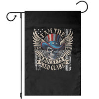 Funny 4th Of July Patriotic Skull Garden Flag I Am The Rockets Red Glare EST 1776 - Wonder Print Shop