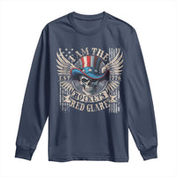 Funny 4th Of July Patriotic Skull Long Sleeve Shirt I Am The Rockets Red Glare EST 1776 - Wonder Print Shop