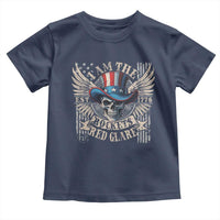 Funny 4th Of July Patriotic Skull Toddler T Shirt I Am The Rockets Red Glare EST 1776 - Wonder Print Shop